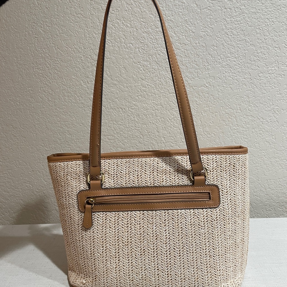 Elegant Tan and Cream Women's Tote Bag